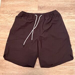 Stance Black Athletic Shorts with Blue Drawstring Accent
